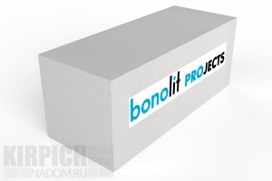 Блок газобетонный Bonolit Projects Электросталь 600x250x400 D600