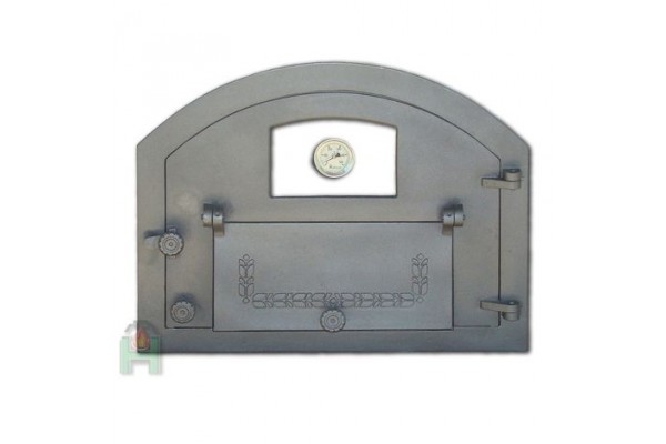 Дверь со стеклом, дополнительной дверцей и термометром правая PIZZA 4T