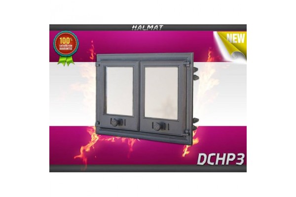 Дверца двустворчатая со стеклом DCHP3