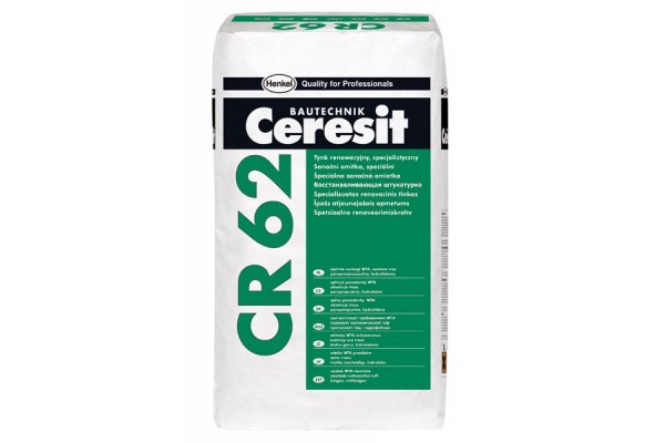 Штукатурка гидрофильная санирующая Ceresit CR 62 20 кг