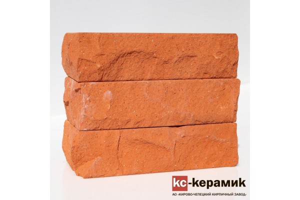 Печной кирпич Горный камень угловой Красный КС-Керамик