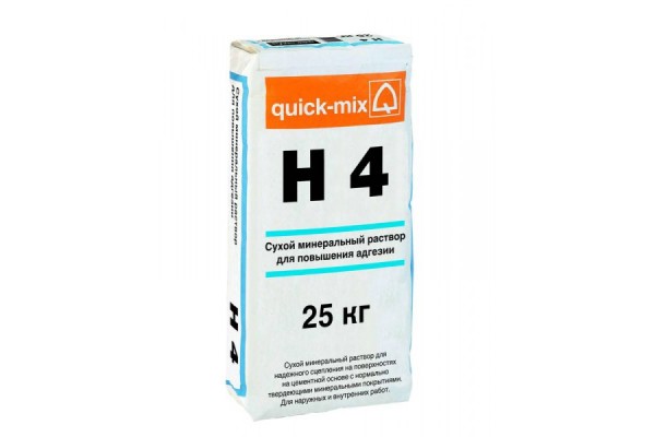 Сухой минеральный раствор для повышения адгезии H4 Quick-mix