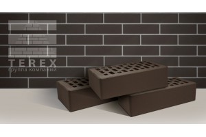 Облицовочный кирпич Terex какао гладкий 1НФ